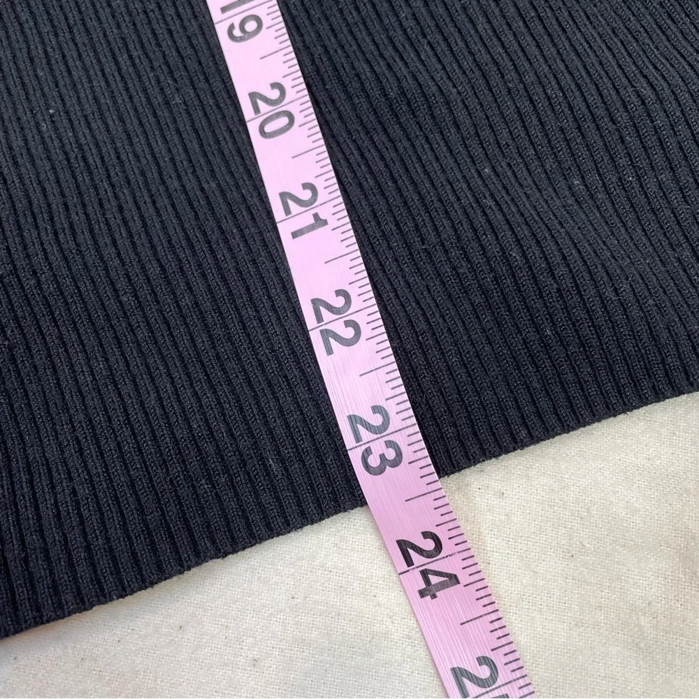 Vintage Polo Jeans Company Ralph Lauren Black Ribbed Sweater Flag Logo Womens XL